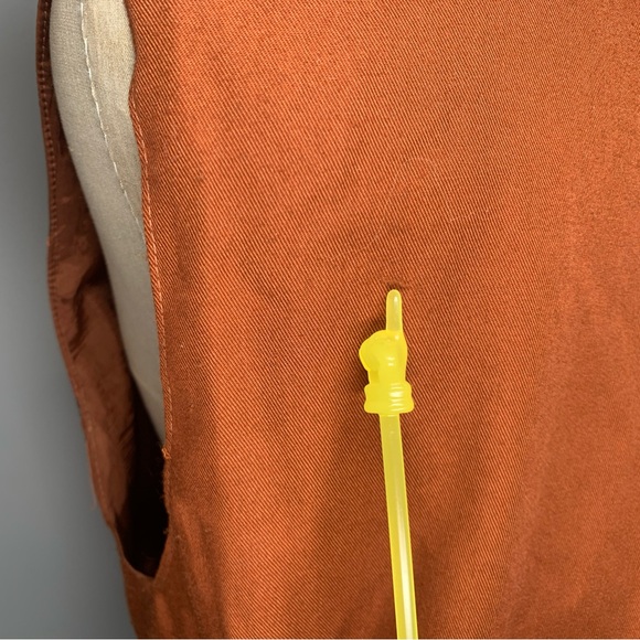 Vintage Ginger Brown Western Embroidered Vest and Skirt Two Piece - Picture 5 of 15